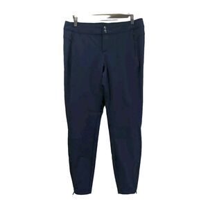 Kuhl Womens Transcendr Skinny Pants Size 12 Reg Navy Stretch Ankle Zip Trail